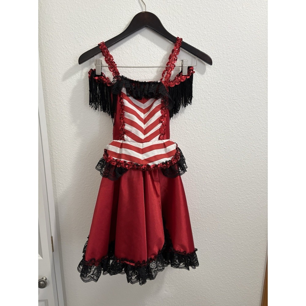 Vintage Costume‎ Saloon Girl Old West CanCan Dancer Ballet Small 4-6 Rare